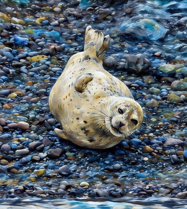 Card 0918 Sea Otter Homer, AK watercolor
